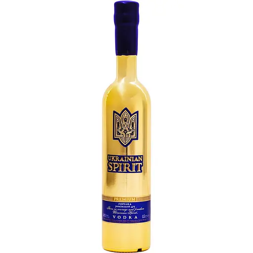 Водка Ukrainian Spirit Luxury 40% 0.5 л в золотом оформлении