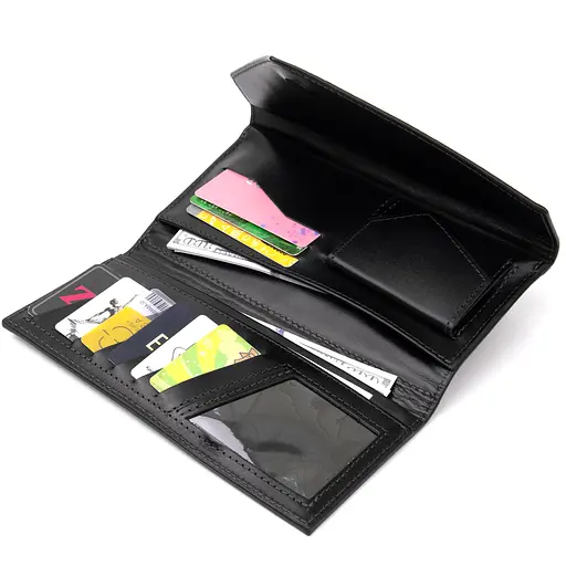 Шкіряний клатч GRANDE PELLE 21х10х2 см 000161997 - фото 4