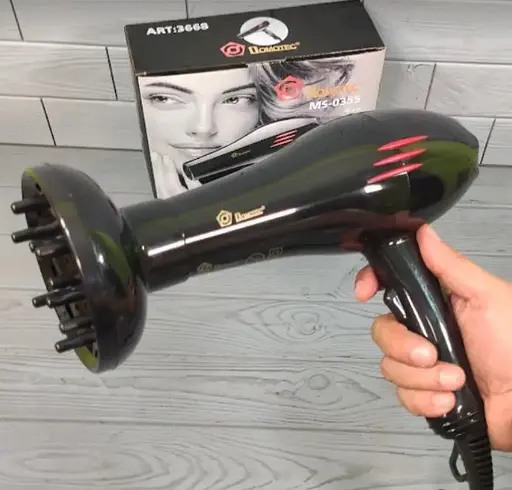 Фен для сушіння укладання волосся Domotec MS-0355 2600 Вт чорний - фото 2