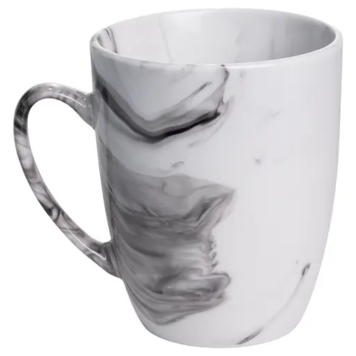 Столовый набор посуды тарелок и чашек 24 предмета на 6 персон Marmor фарфоровый, обеденный столовый сервиз тарелок Yiwu MD-24-2G - фото 7