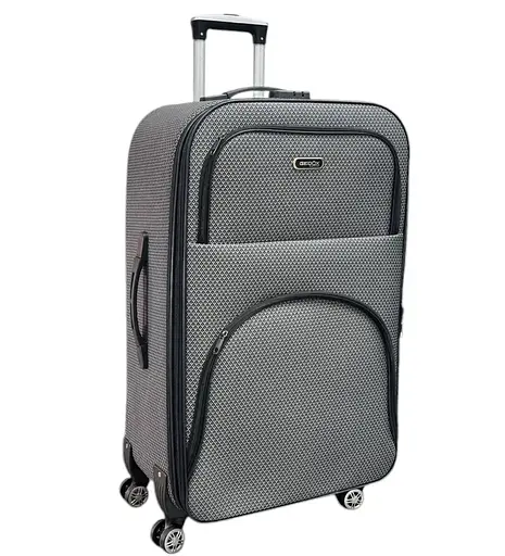 Чемодан Тканевый (Impertex) Большой(L) Водонепроницаемый На 4 Двойных Колесах 120л Расширением TK003-L