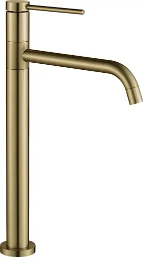 Смеситель для раковины VBI Velaro brushed gold высокий VBI-050301BG Золотой - фото 1