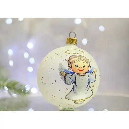 Ялинкова прикраса Санта Шоп Ангелики Благовісник скло (4820001112535) - фото 2