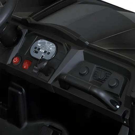 Електромобіль дитячий Bambi M 5911EBLR-3-2 24V на 2 моторах та USB для музики червоно-чорний - фото 5