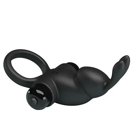Эрекционное кольцо Pretty Love Vibrant Penis Ring I 11.3 см черный - фото 4