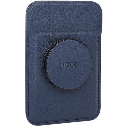 Магнитная карта держатель для телефона Hoco GT6 синий - фото 1
