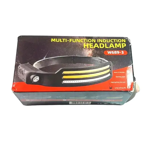 Налобний ліхтар із датчиком руху W689-3