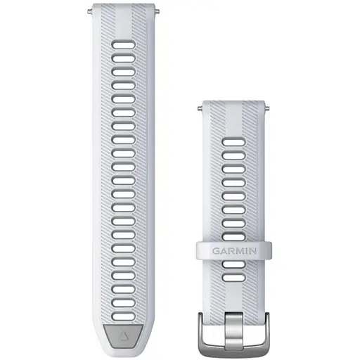Ремінець Garmin для Forerunner 965 Whitestone/Powder Gray with Silver Hardware 22mm (010-11251-9Z)