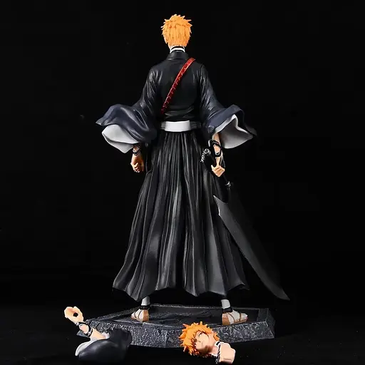 Коллекционная фигурка  Блич Ичиго Куросаки Bleach Kurosaki Ichigo со сменной головой 33 см CH B KI 33 - фото 7