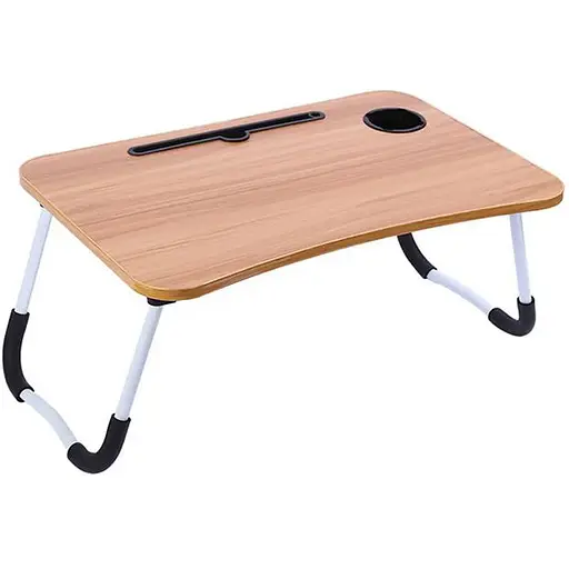 Складаний столик підставка для ноутбука Laptop table в ліжко з підстаканником в асортименті