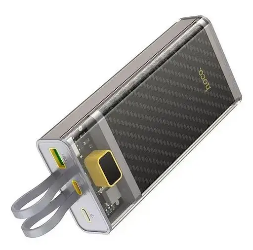 Акумулятор зовнішній Hoco J104A Discovery edition 22.5 W (20000mAh) з вбудованим кабелем - фото 4