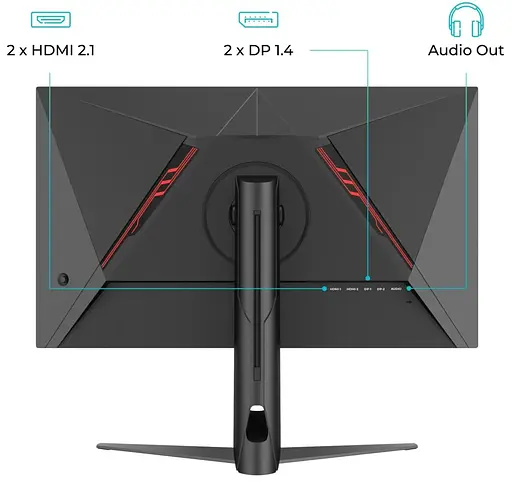 Монитор 27" QUBE Overlord G27Q300H QHD IPS 300Hz (G27Q300H) - фото 4