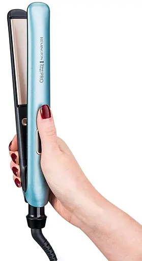 Випрямляч Remington Shine Therapy PRO, 54 Вт, температурних режимів 9, 150-230С, дисплей, іонізація, кераміка, блакитний - фото 2