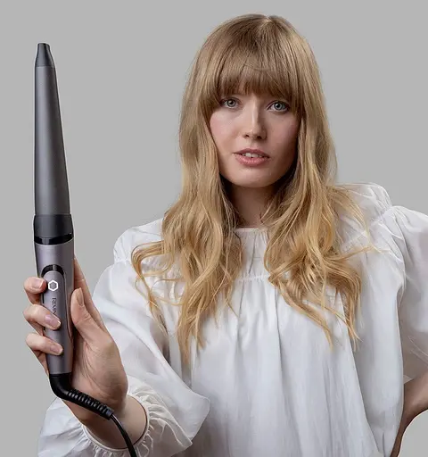 Плойка Remington ProLuxe, конусная, 9 температурных режимов, D-19-32 мм, 130-210 °C, керамика, серебристый - фото 5