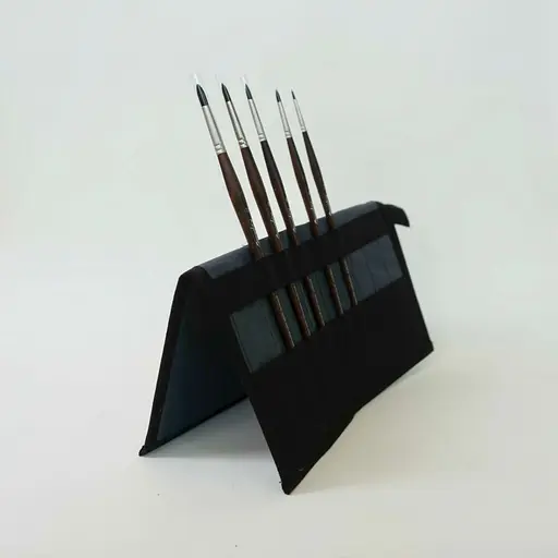 Набор кистей для масла Raphael Textura, круглые, 5 шт, в пенале