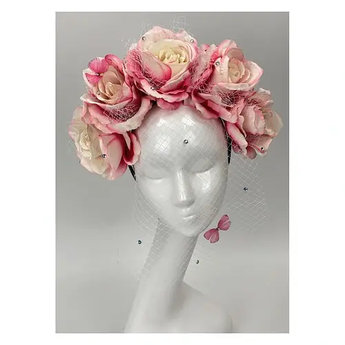 Обруч Бланш з вуаллю - фото 1