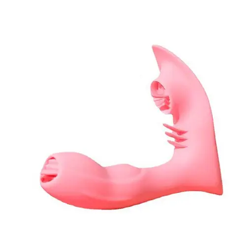Смарт-вибратор силиконовый бабочка Love Spouse 11 см для женщин розовый