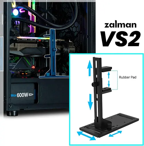 Підставка для відеокарти Zalman VS2 Black (ZM-VS2) - фото 7