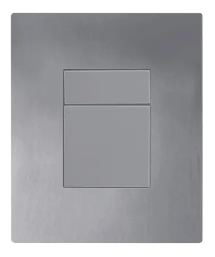 Панель змиву пластикова Koer KT-0607-07 157x198x3mm, кнопка квадратна KR5345, Графит - фото 2