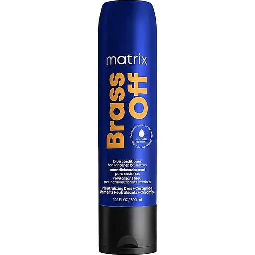 Кондиционер для волос Matrix Total Results Brass Off Blue нейтрализация медных тонов 300 мл - фото 1