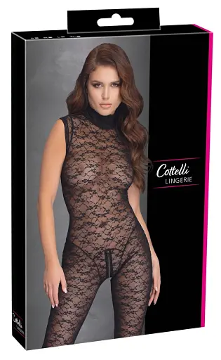 Комбінезон Cottelli Lingerie Jumpsuit Lace, S (чорний) - фото 6