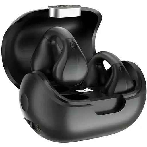 Беспроводные накладные открытые спортивные наушники Bluetooth MONSTER Open Ear 101 c зарядным кейсом (black) Беспроводные накладные от