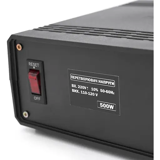 Перетворювач напруги понижуючий Merlion PN-500, Input 220 V/Output 110V, 500W, трансформаторний - фото 3
