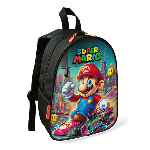 Рюкзак Супер Марио детский школьный/городской 34х27х13 см для мальчика (02451)