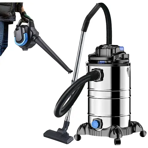 Пылесос DMS NTBS-30 Blue промышленный 2000 W 30 л + воздуходувка - фото 1