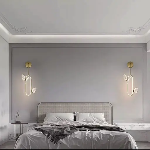 Бра в удлиненном корпусе, на котором разместились две бабочки Line F Арт. B1201-2 - фото 6