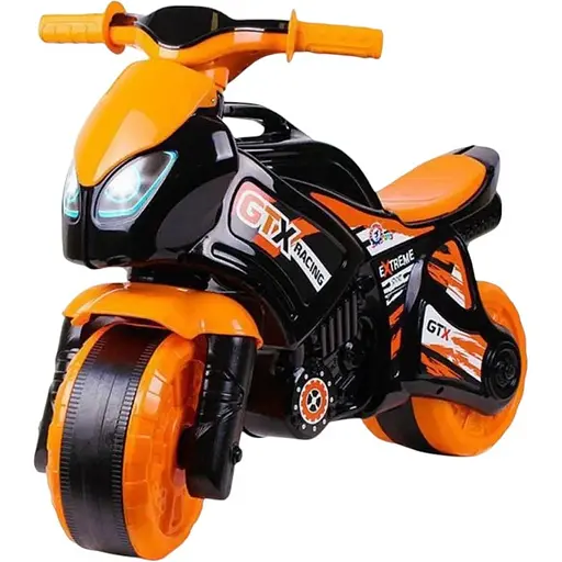 Толокар Technok Toys Мотоцикл 5767, черный, детский транспорт со стойкими колесами и стильным дизайном