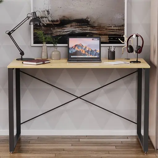 Письменный стол Ferrum-decor Серии Коннект 75x120x60 черный ДСП Дуб Артизан 16мм (FRD-104203)