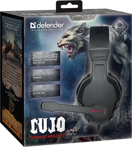 Гарнитура Defender Cujo 3.5 мм Black-Red - фото 6