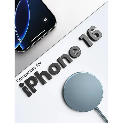 Магнітний бездротовий зарядний пристрій JSAUX, сумісний із зарядним пристроєм MagSafe / iPhone 16/16 Pro/16 Plus/16 Pro Max/iPhone - фото 7