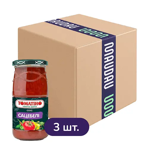 Набір соус томатний Томатіно Сацебелі 460 г х 3 шт.