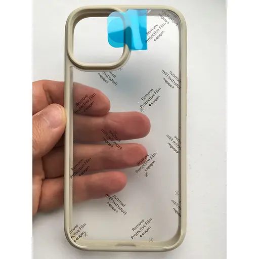 Протиударний прозорий чохол Spigen Ultra Hybrid  для iPhone 15 Mute Beige ACS06800 - фото 9