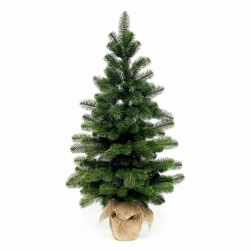 Ялинка Hvoya Premium лита в мішковині 90 см зелена