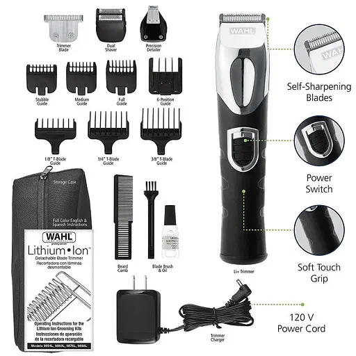 Триммер для бороды и усов Wahl Multi Purpose Grooming Kit 09854-616 - фото 7