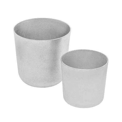 Набір з 2 форм для випікання пасок, хліба та кексів з литого алюмінію 0.5 та 0.2 л, Полімет Сірий 85589 - фото 1