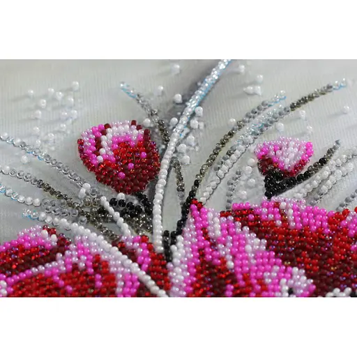 Набір для вишивання бісером "Червоний смарагд" 40х22 см - фото 4