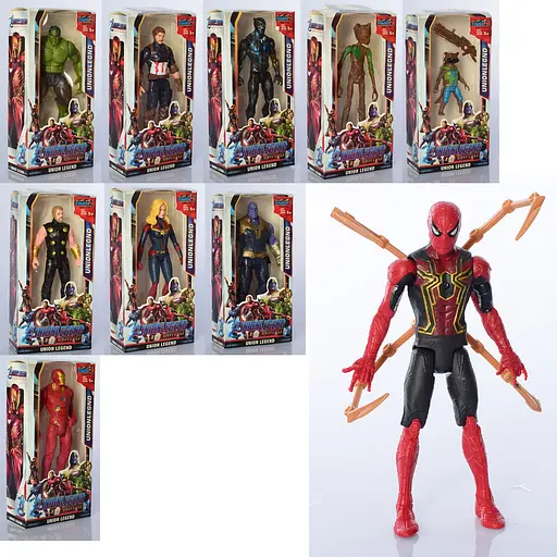 Ігрова фігурка Avengers (Месники), супергерой, світлові ефекти, 8833 (В асортименті) - фото 8