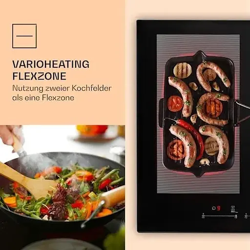 Вбудована варильна індукційна поверхня Klarstein Delicatessa 77 Hybrid Чорний (10033023) - фото 7