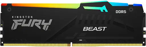 Оперативна пам'ять Kingston Fury 32GB DDR5 5600MHz Beast RGB Black (KF556C36BBE2A-32)