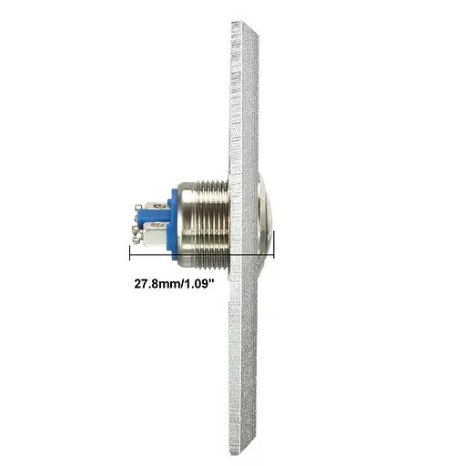 Кнопка освобождения панели переключения Uxcell NO для систем контроля доступа к дверям алюминиевый сплав - фото 3