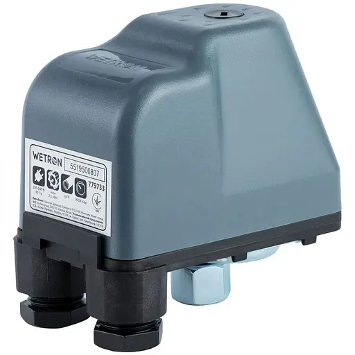 Реле тиску Wetron SK-9C/3.0HP 2.2кВт 1.4-2.8 бар (гайка) (779733) - фото 1