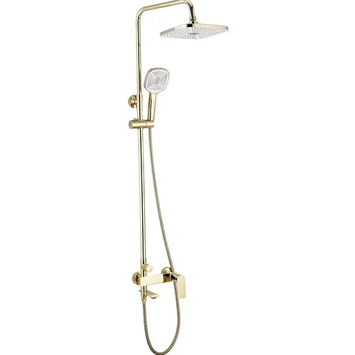 Душевая система Rea Storm gold с изливом REA-P9531, Золотой - фото 1