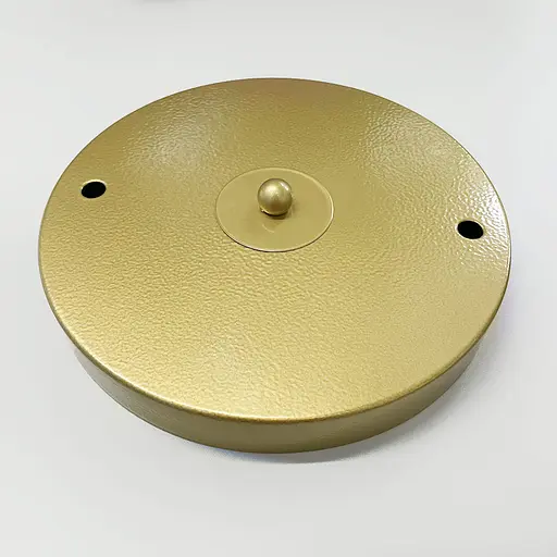 Круглое потолочное основание в золотом цвете на 2 подвеса 20х2,5 см | Line F | Арт. BASE 2 GD - фото 3