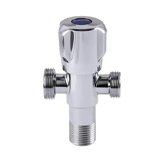 Кран вентильний кутовий Q Professional 1/2″X1/2″X3/4″ NV-QP555 000021971 - фото 1