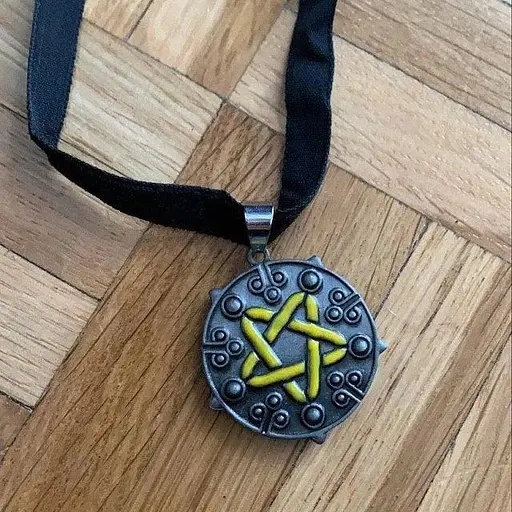 Намисто-чокер з медальйоном чаклунки Йенніфер Yennefer Відьмак 3 Дике полювання The Witcher TW 21.6 - фото 3