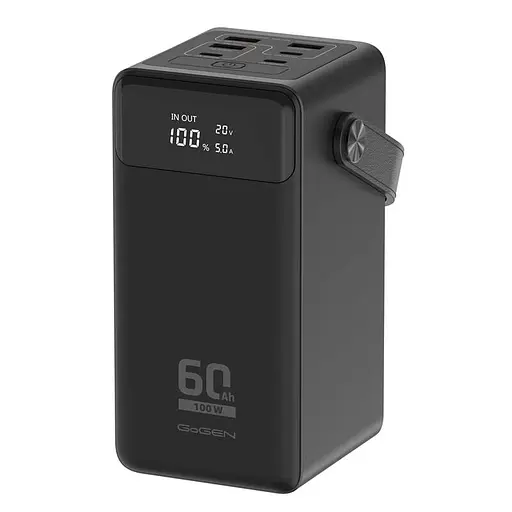 УМБ GoGEN Powerbank 60000 mAh , PD 100 W (GOGPB600002B) - фото 1